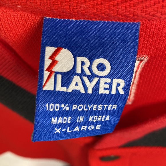 Vintage Pro Player Chicago Bulls 90s Warm Up Button Down Shirt Jersey XL - Picture 11 of 12